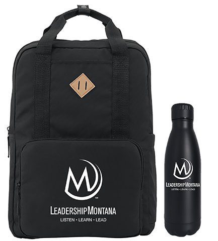 Custom Backpack and Water Bottle