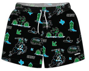 SXSW Branded Swim Trunks