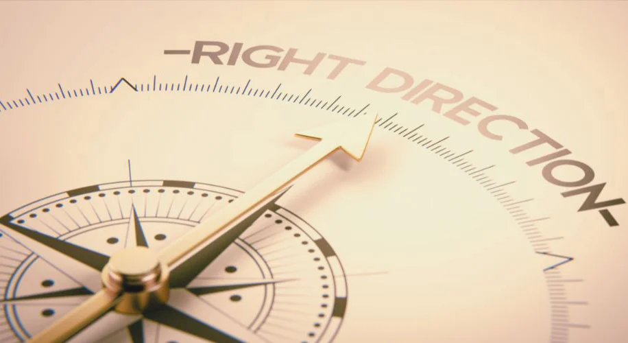 Compass representing integrated marketing and brand direction from Trusted Scout